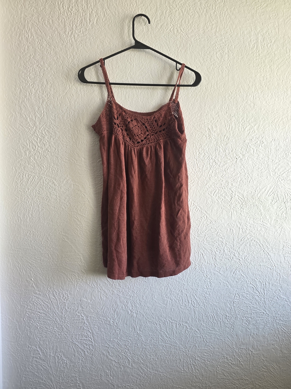 Banana Republic Rust Crochet-Trim Tank Top